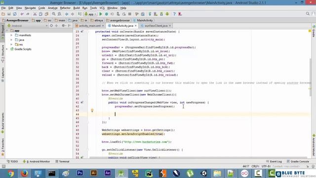 Android app Development - Make a Web Browser in 2 hours - 017 - Adding a Progress Bar смотреть онлайн