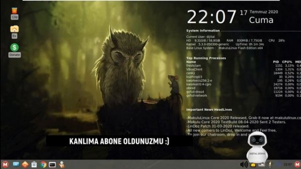Makulu Linux Flash Edition 3D 2020 Kurulum Ve İnceleme (Vmware)