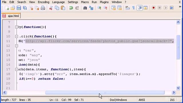 11 getJSON Method (Section 7 - jQuery) смотреть онлайн