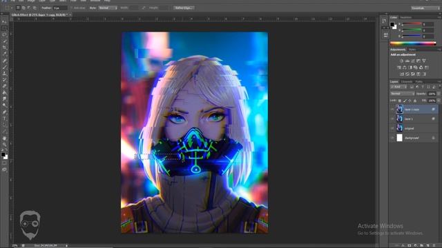 Glitch Effect | Poster Design | Photoshop Tutorial смотреть онлайн