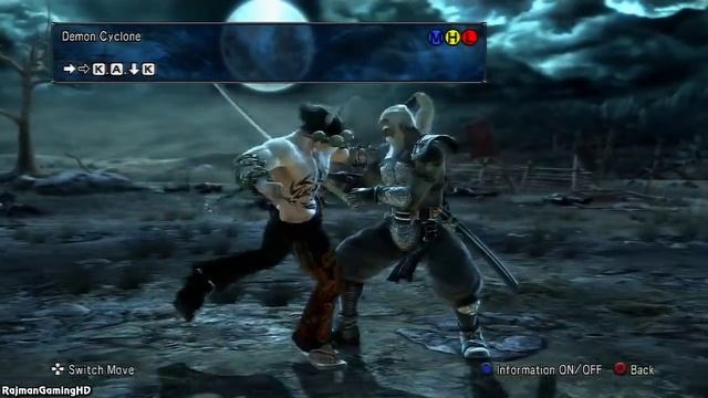 Soul Calibur V 'Soul of Devil Jin Move Set' смотреть онлайн