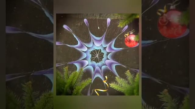 Видео урок "Снежинка плоской кистью" смотреть онлайн