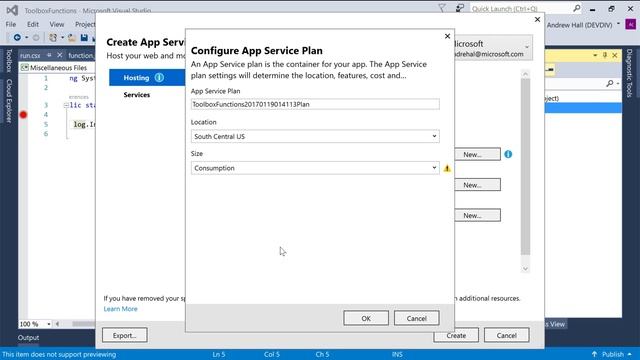 Visual Studio Tools for Azure Functions смотреть онлайн