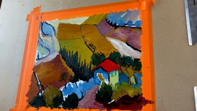 Painting a Van Gogh Landscape // How to Paint Like Van Gogh смотреть онлайн
