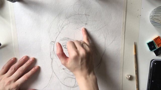 Акварельный портрет. Как я рисую портрет мужчины. ARTSK смотреть онлайн