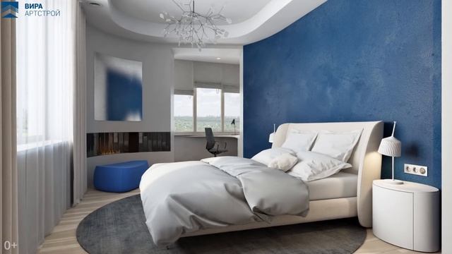 Дизайн интерьера: Дизайн квартиры 131 кв.м в ЖК «Крылатские холмы» - Гармония формы смотреть онлайн