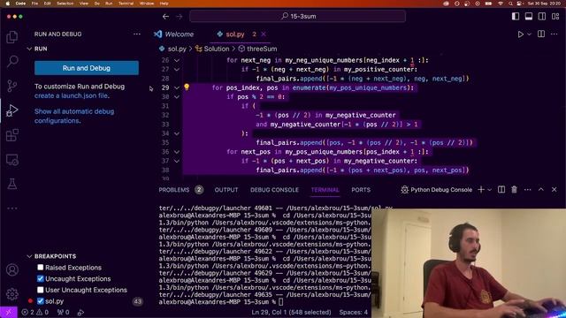 ?Solving All LeetCode Problems with PYTHON ? - 15 3Sum смотреть онлайн