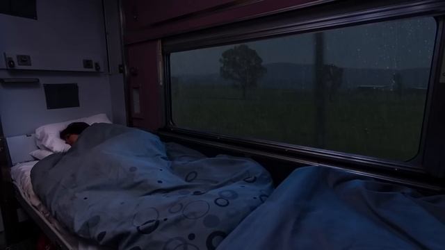 Sleep Immediately Within 5 Minutes With Heavy Rain On Window On The Train смотреть онлайн