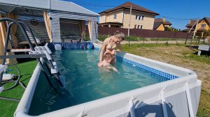 Каркасный бассейн нужен?! Собираем бассейн 2х4. Кристально чистая вода?