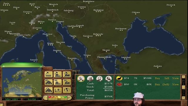 Railroad Tycoon 3 - European Tycoon! #1 [1.06 Fanpatch] смотреть онлайн