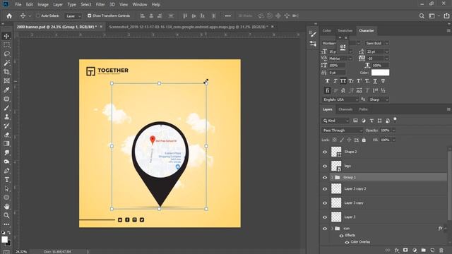 Banner Design in Photoshop cc 2019 Designhob смотреть онлайн