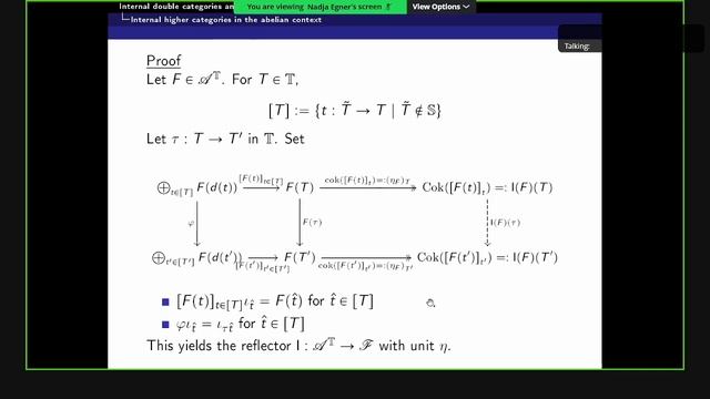 CTOf23, Nadja Egner: Internal double categories and 2-categories in the abelian context смотреть онлайн