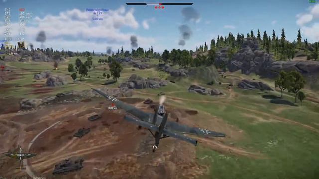 Ju-87 Stuka Dive Bombing Demonstration 2 (War Thunder) смотреть онлайн