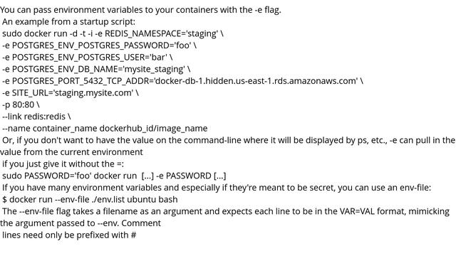 How do I pass environment variables to Docker containers? смотреть онлайн