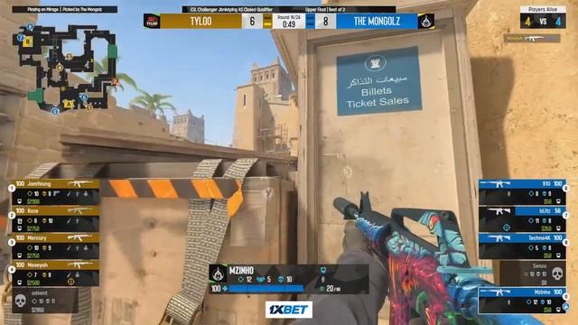 Mongolz Vs Tyloo - ESL Challenger Jonköping 2023 - Asia Closed Qualifier