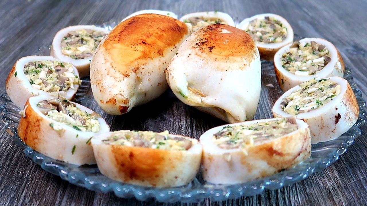 СОЧНЫЕ, Нежные фаршированные КАЛЬМАРЫ для ПРАЗДНИЧНОГО стола. Гости Будут в ВОСТОРГЕ!!! смотреть онлайн