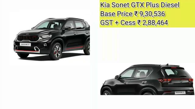 Kia Sonet GTX Plus Price in 2021 India | Kia Sonet GTX+ Diesel | Emi | Downpayment | Hidden Charges смотреть онлайн