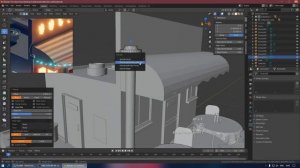 Моделируем кафе в Blender 2.8 | Моделирование кафе - часть 2 | Уроки Blender на русском
