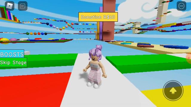 Играю в радужный паркур!🌈🌹 Мое первое видео! ♡Танюша котик♡ смотреть онлайн