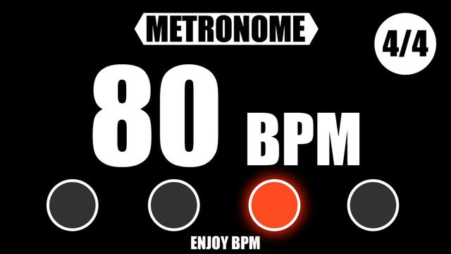 80 BPM 4/4 Metronome смотреть онлайн