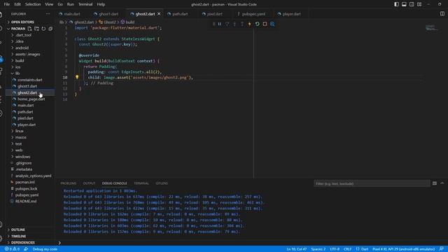 Flutter Game - Pacman. Creating Players смотреть онлайн