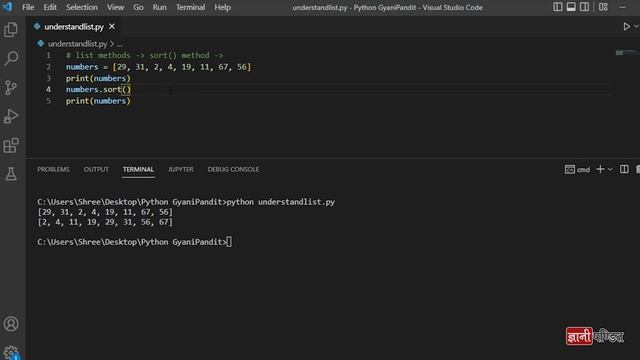 Python List Sort | Lecture 33 | Python for Beginners смотреть онлайн
