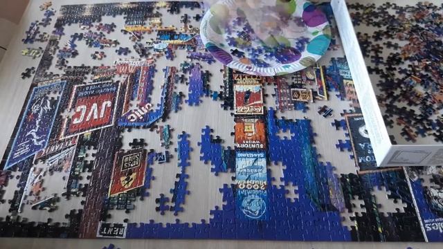 Сборка пазла Educa Neon - Times Square, New York, 1000 деталей (обзор , эдука, Puzzles Time-lapse) смотреть онлайн
