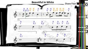 Beautiful in White | Shane Filan | Violin SHEET MUSIC [With Fingerings] [Level 4]