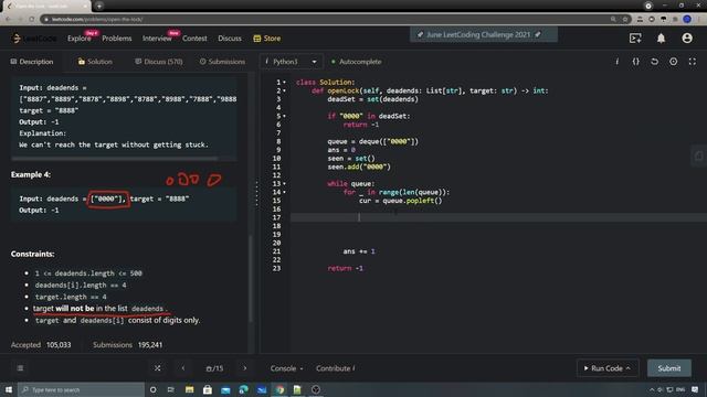 LeetCode 752. Open the Lock смотреть онлайн