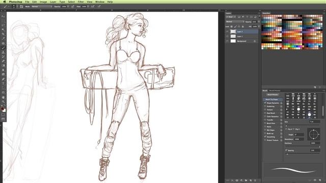 Female Character Series Part 1 - Sketching the Outline смотреть онлайн
