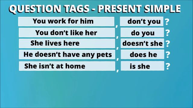 QUESTION TAGS - LEKCJA ANGIELSKIEGO смотреть онлайн