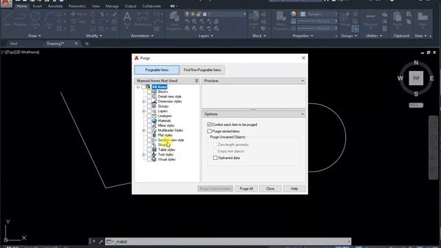 Delete Unused AutoCAD Objects смотреть онлайн
