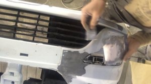 Ремонт бампера l Пайка и покраска Своими руками