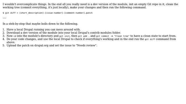 Drupal: How can I create a patch using Git? (3 Solutions!!) смотреть онлайн