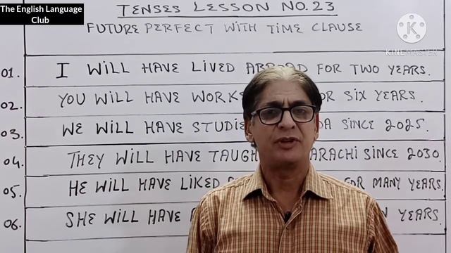 Future Perfect with Time Clause || Tenses Lesson No-23 || By; SIR AMJAD PERVAIZ | English/Urdu/Hind смотреть онлайн