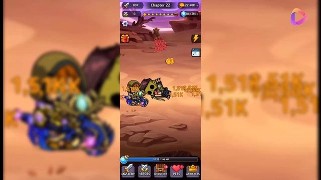 Play Tap Hero Clicker: Max Upgrade and Spent 10M Gems смотреть онлайн