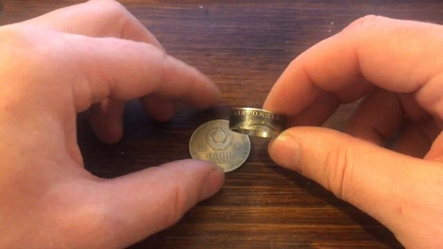 Обзор на кольцо из монеты 1 рубль Сто лет со дня рождения В.И. Ленина 1970 год смотреть онлайн