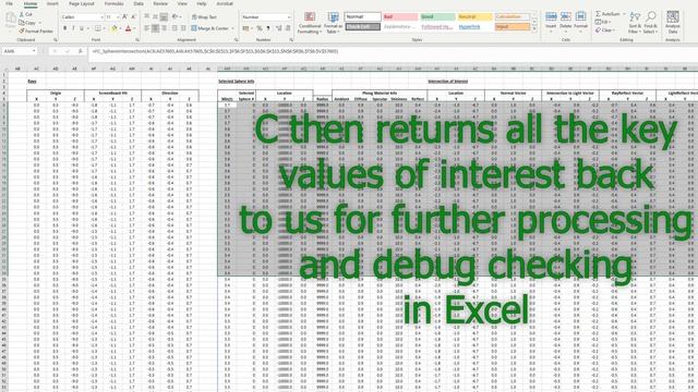 Raytracing in Excel - Improved!! (via a C XLL) смотреть онлайн