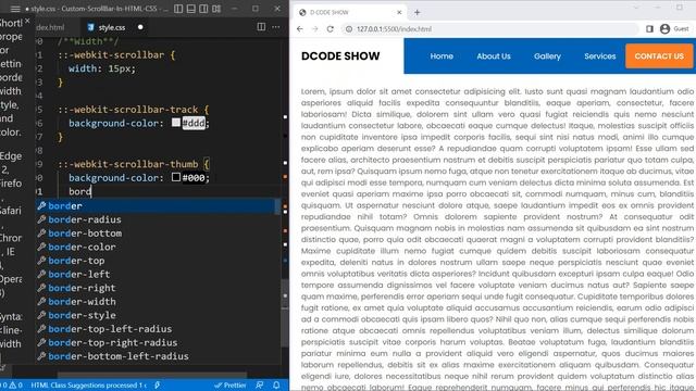 How To Style Scrollbars with CSS In 3 Simple Step | CSS Scrollbars смотреть онлайн