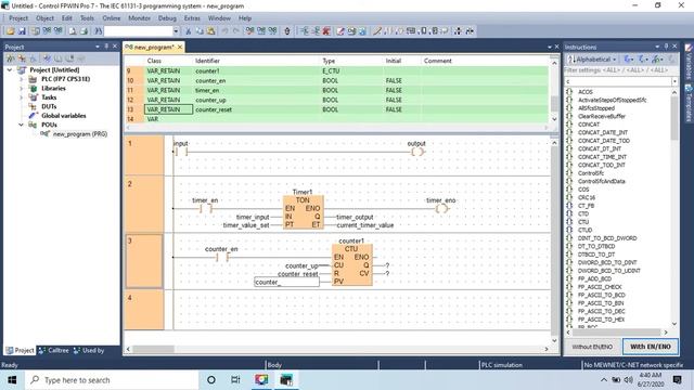 Panasonic PLC Programming "FPWIN Pro" part-1 смотреть онлайн
