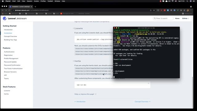 Laravel Livewire Tutorial Create Movie Website - Setup Application смотреть онлайн
