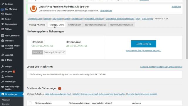 Wordpress Backup erstellen mit dem Plugin UpdraftPlus смотреть онлайн