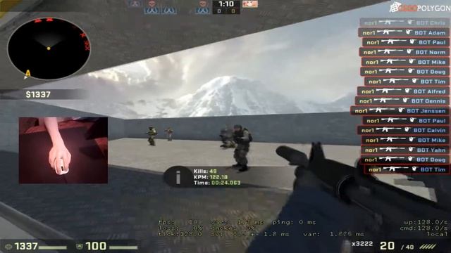nory | CS:GO NEW Aim Botz Slower Bot Spawn Challenge 49.196 смотреть онлайн