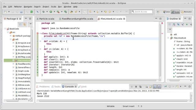 Linked List in a File (using Scala) смотреть онлайн