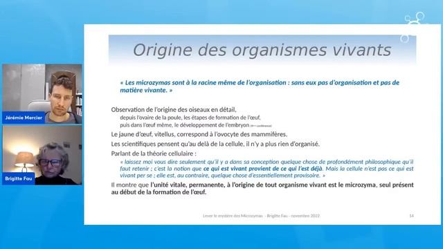 Antoine Béchamp une approche globale du vivant grâce aux Microzymas смотреть онлайн