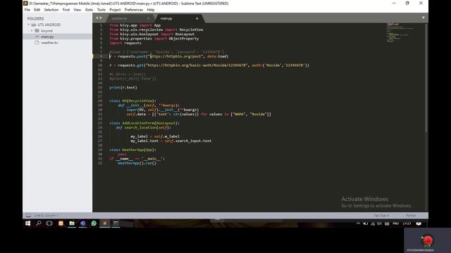 TUTORIAL POST & GET data JSON pada Kivy смотреть онлайн
