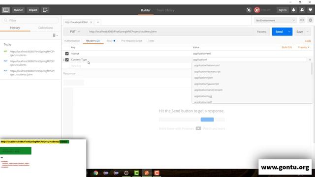 Spring MVC Tutorials 41 - Web Services 11 ( HTTP PUT, @RequestBody, Content-Type 02) смотреть онлайн