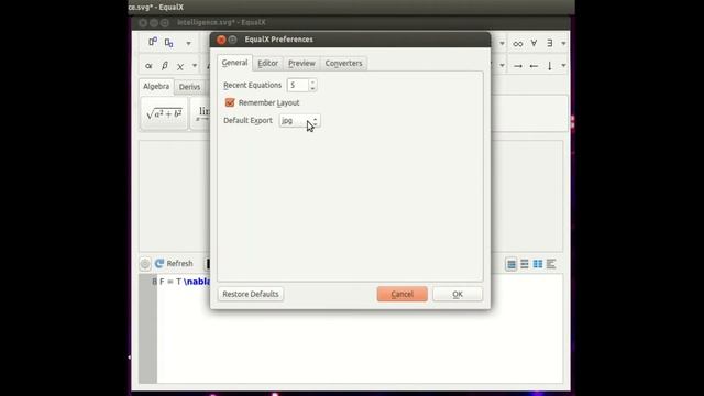 Equalx 0.6 - The LaTeX Equation Editor смотреть онлайн