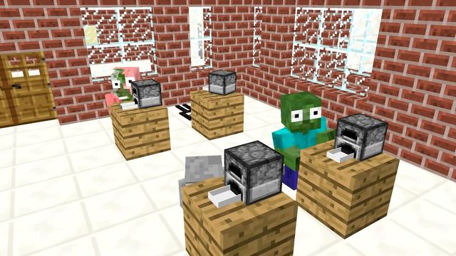 Monster School : The Teacher Got Sick - Minecraft Animation смотреть онлайн