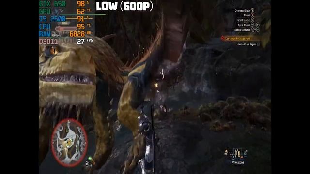 MONSTER HUNTER WORLD • i5 2500 + GTX 650 1gb + 8gb ram • Low 720p,600p смотреть онлайн